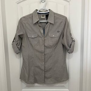 Harley Davidson Woman’s fitted  Button up Size Medium with free HD tank top